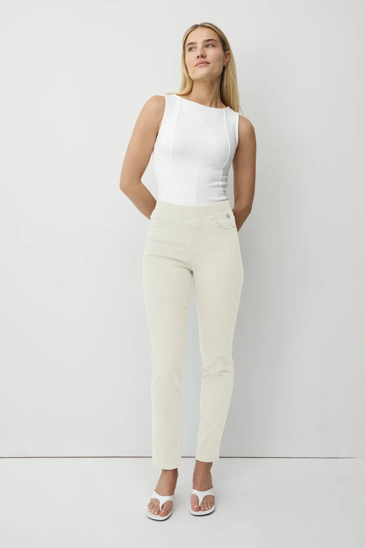 Jean en lin coupe slim Anna Montana Angelika Jump In 