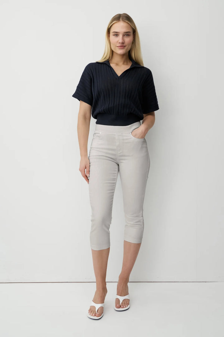Jean slim 3/4 Anna Montana Linen Angelika