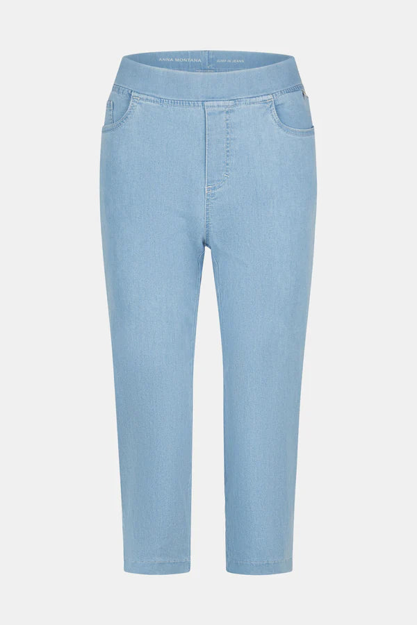 Jean slim 3/4 Anna Montana Angelika délavé