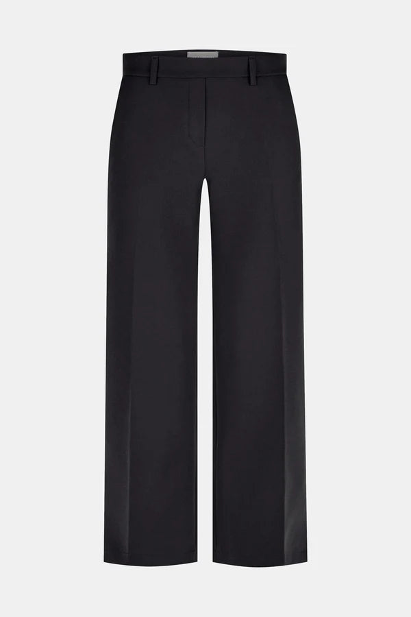 Pantalon noir Anna Montana Mila à jambes larges, taille 30"L, Flexi 