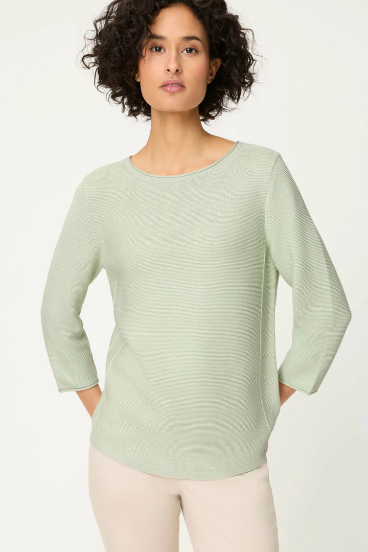Pull Olsen Soft Mint à manches 3/4