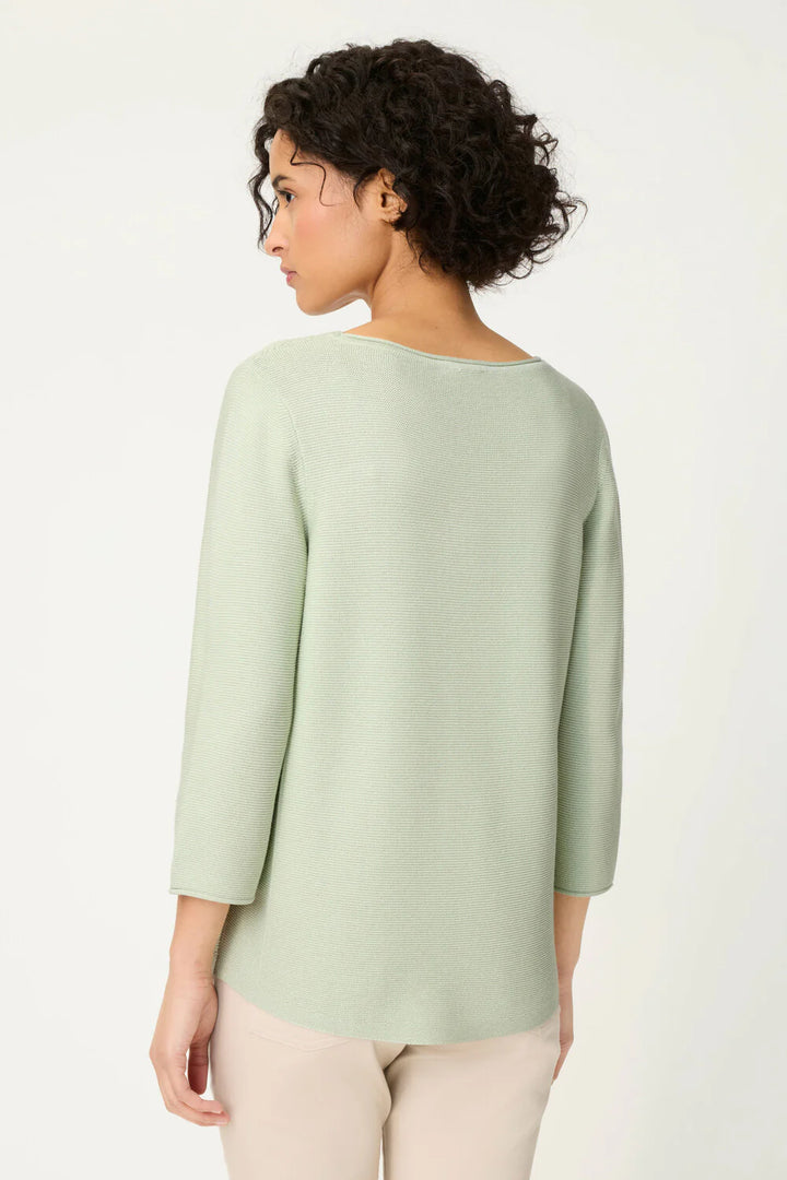 Pull Olsen Soft Mint à manches 3/4