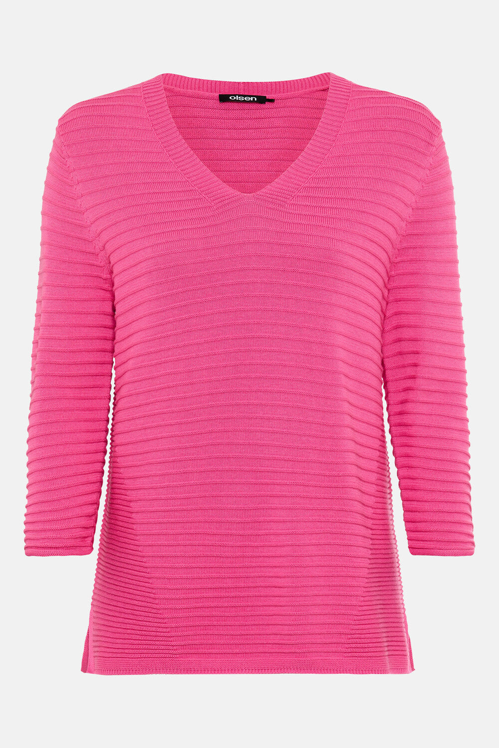 Pull Olsen rose à col en V