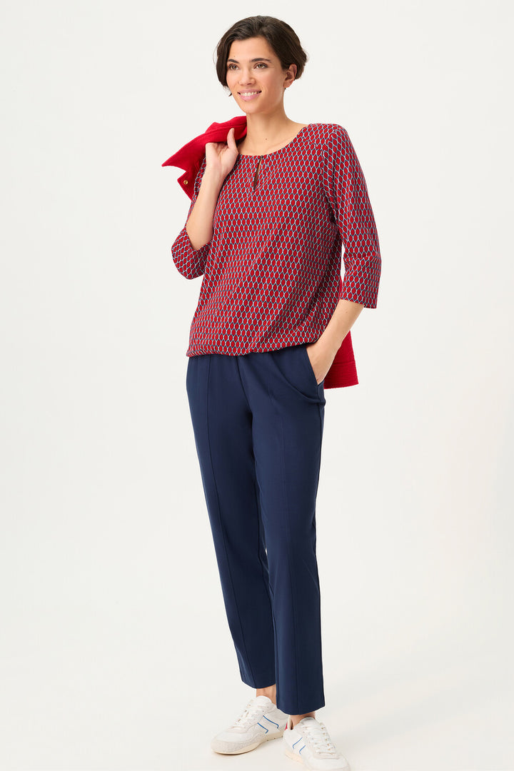 Haut à manches longues rouge français Olsen