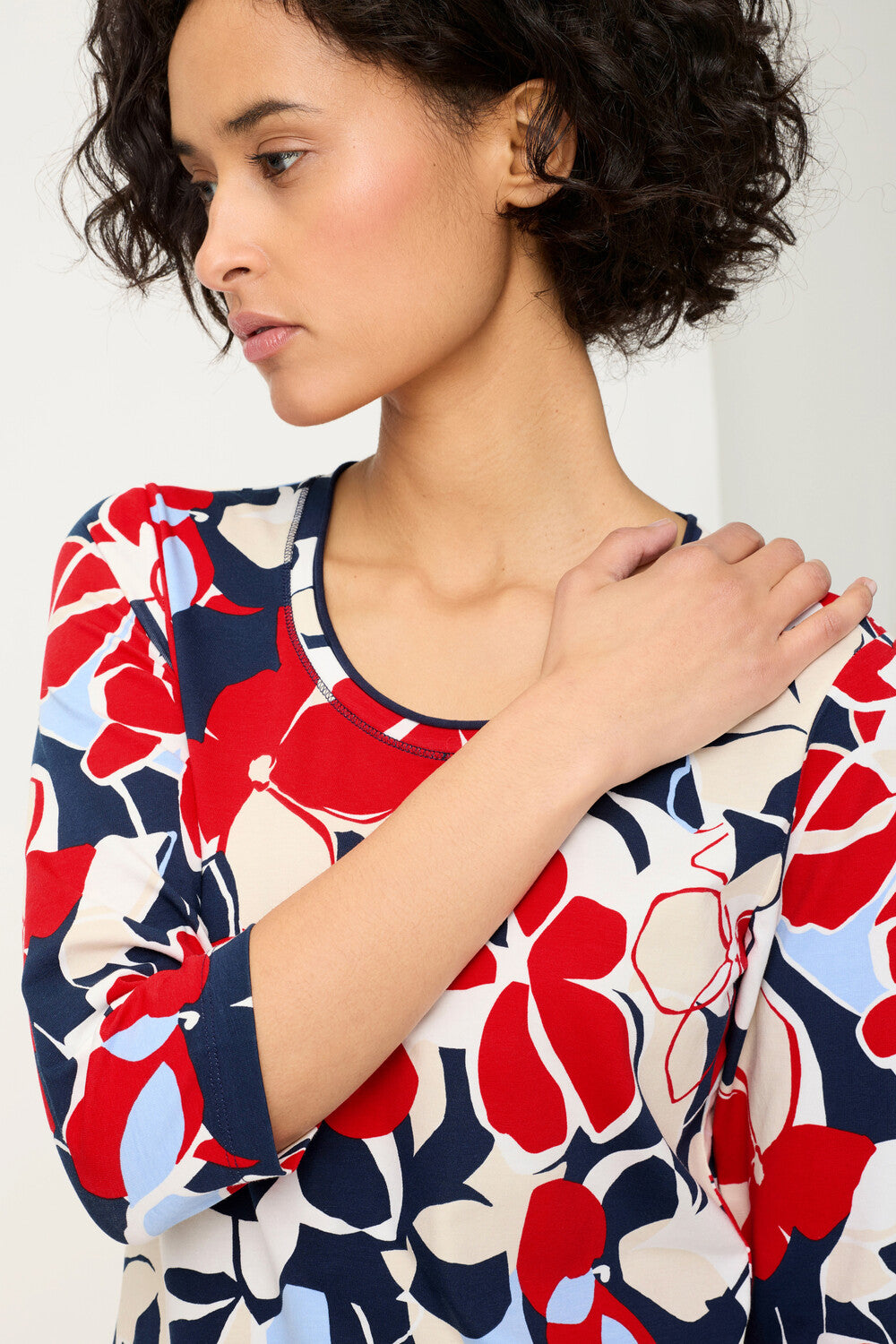 Haut à manches longues rouge français Olsen