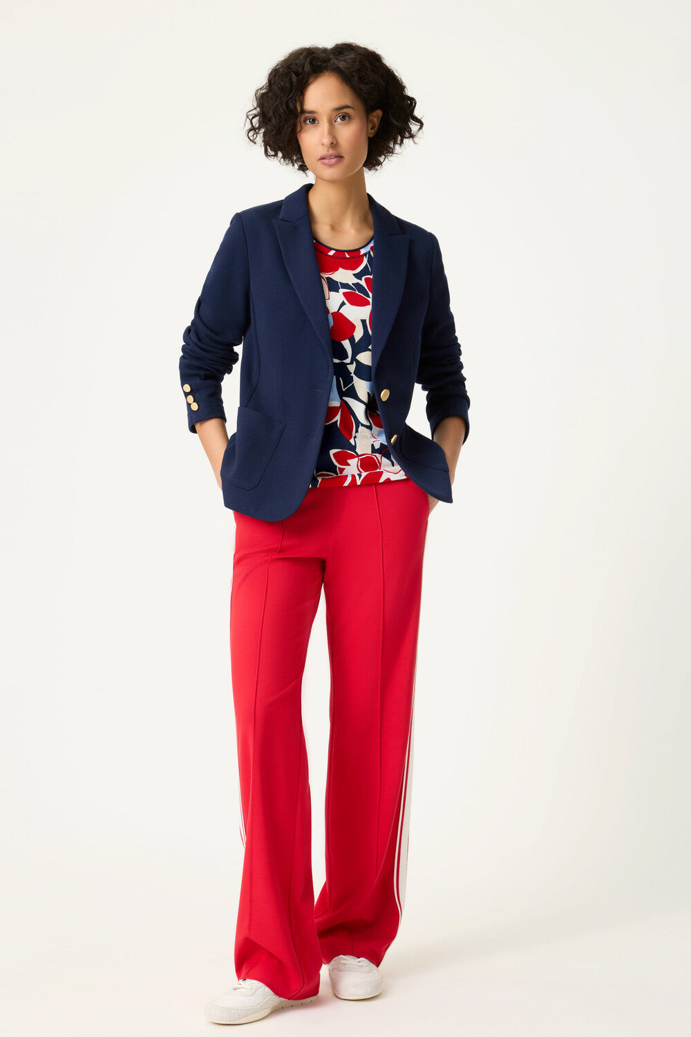 Haut à manches longues rouge français Olsen