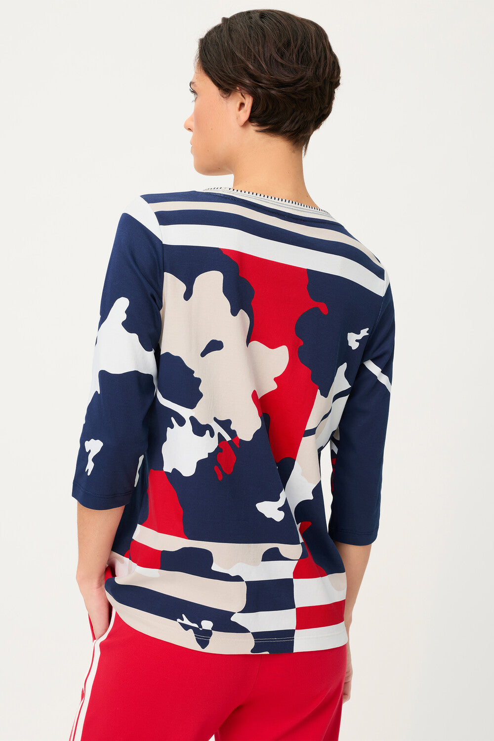 Haut bleu à manches longues Olsen