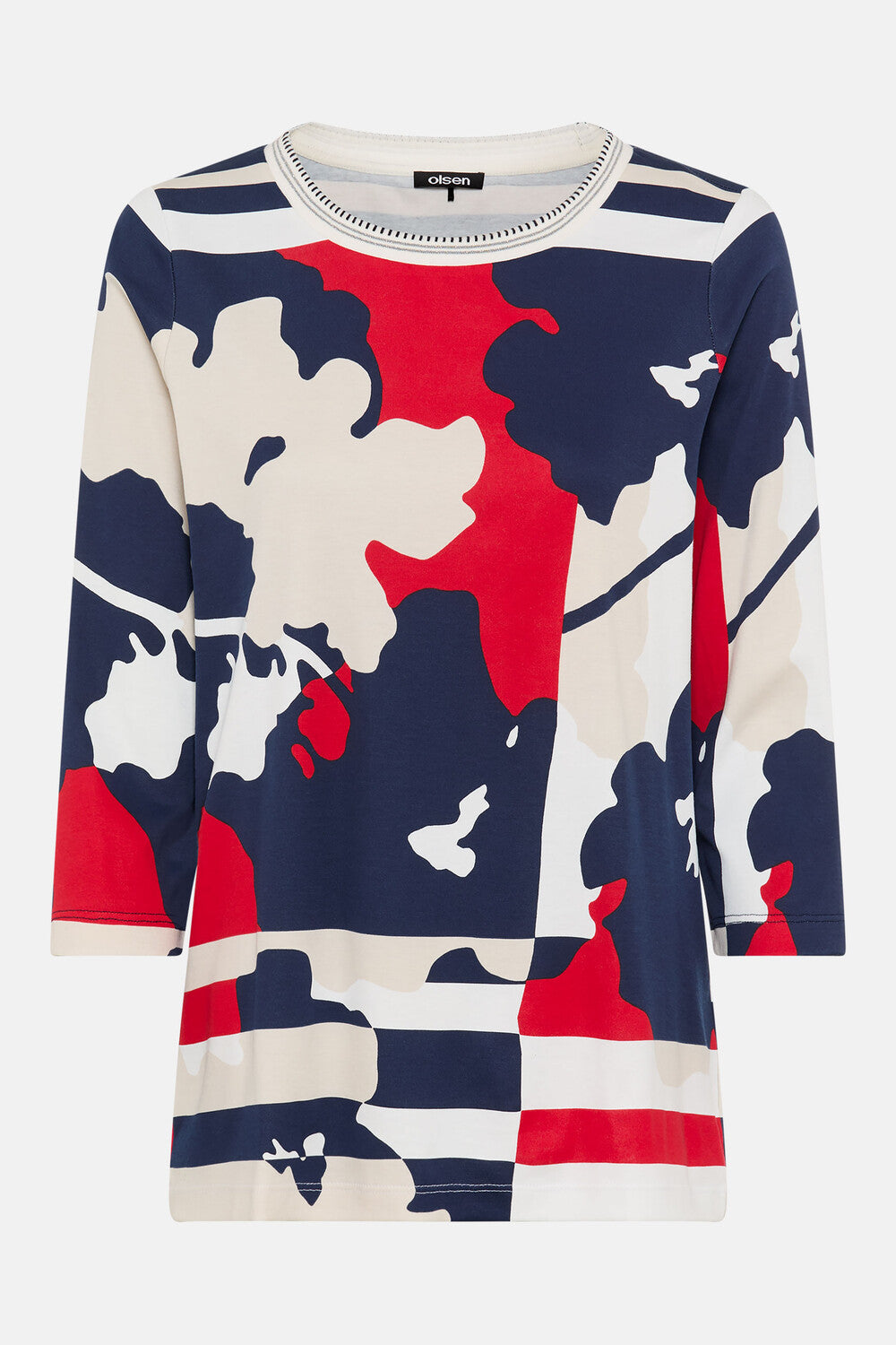 Haut bleu à manches longues Olsen