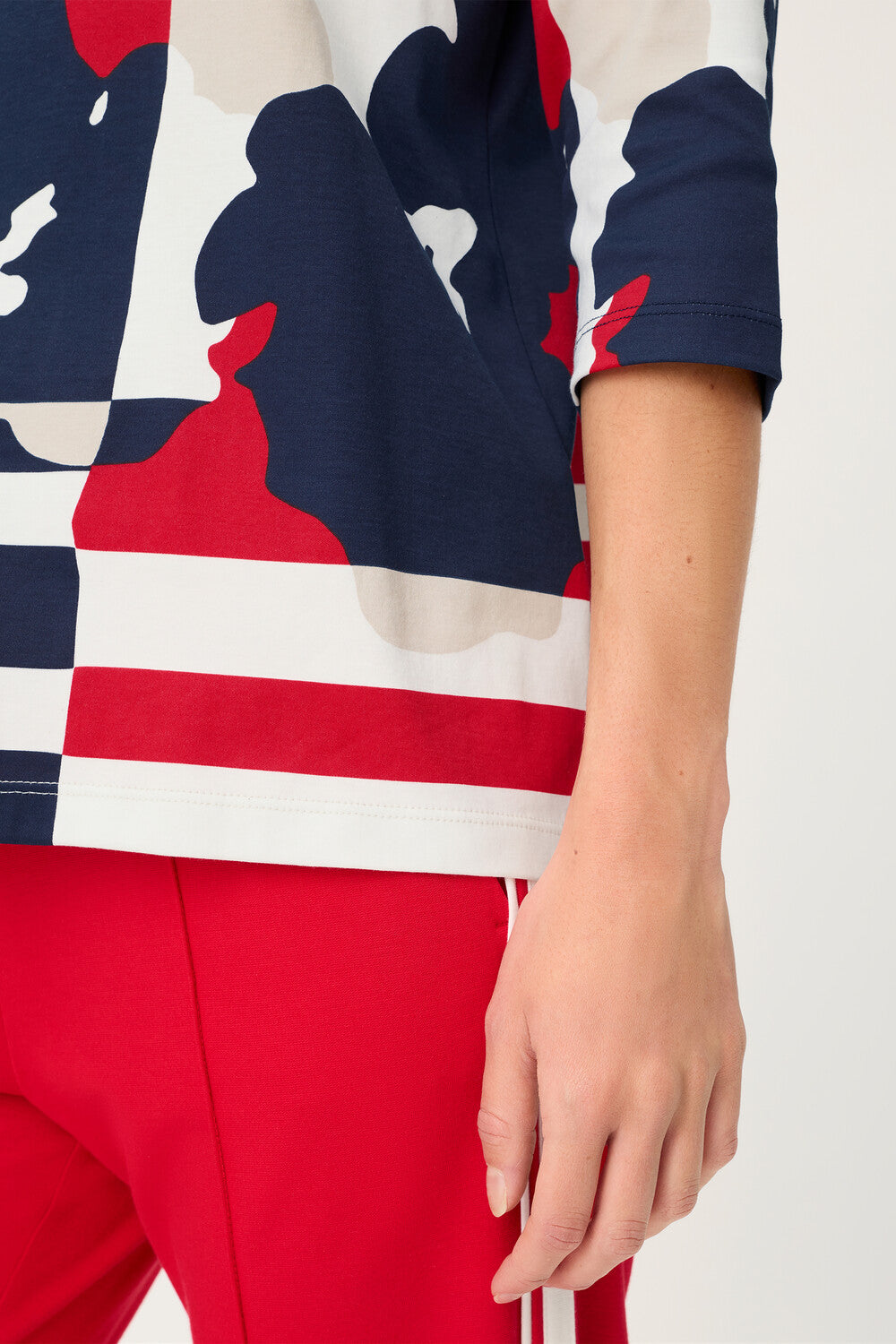 Haut bleu à manches longues Olsen