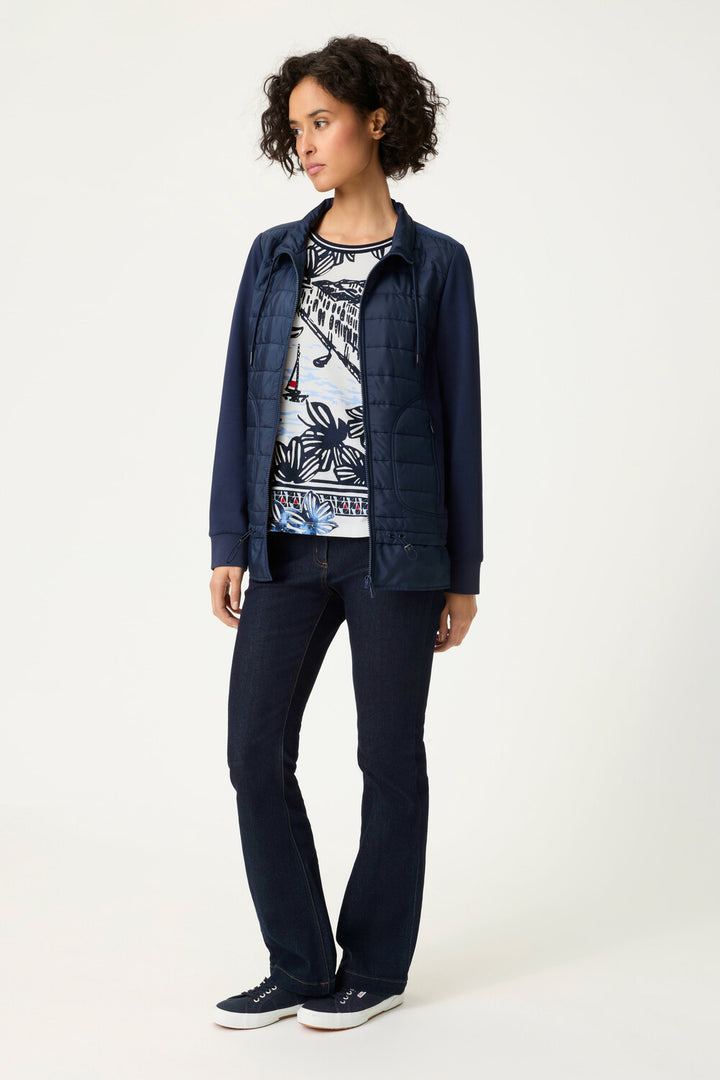 Haut à manches courtes bleu encre Olsen