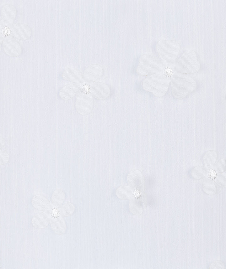 Chemisier EsQualo blanc cassé à fleurs de marguerite