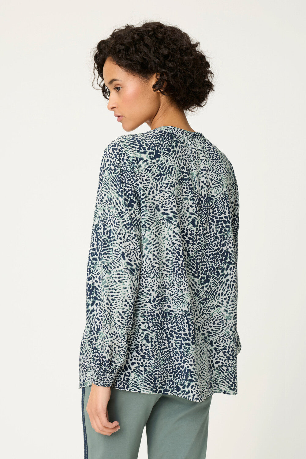 Blouse Olsen à imprimés multicolores