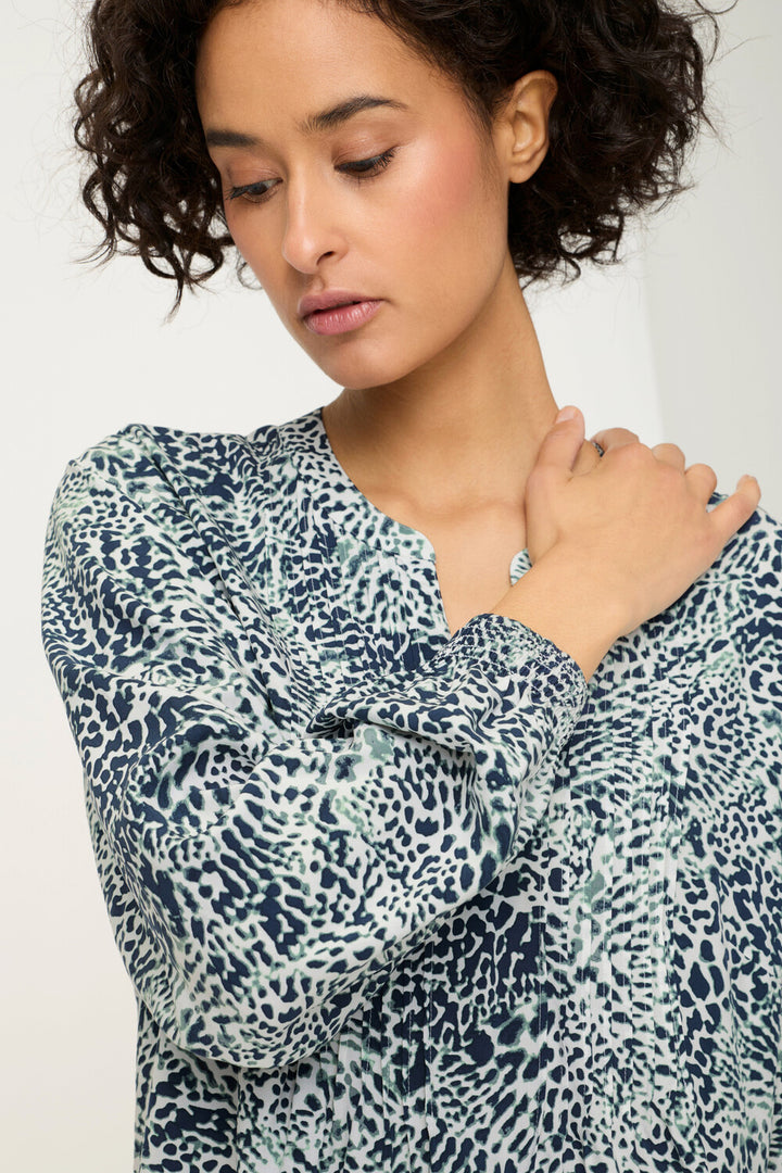 Blouse Olsen à imprimés multicolores