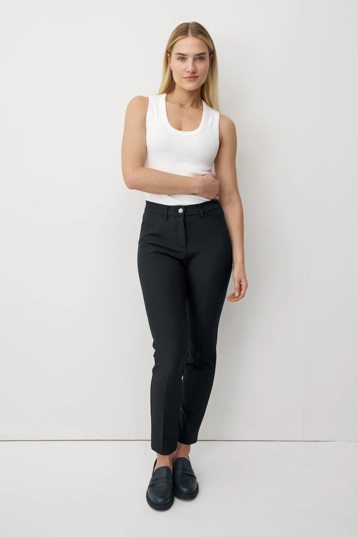 Pantalon slim noir Angelika d'Anna Montana 