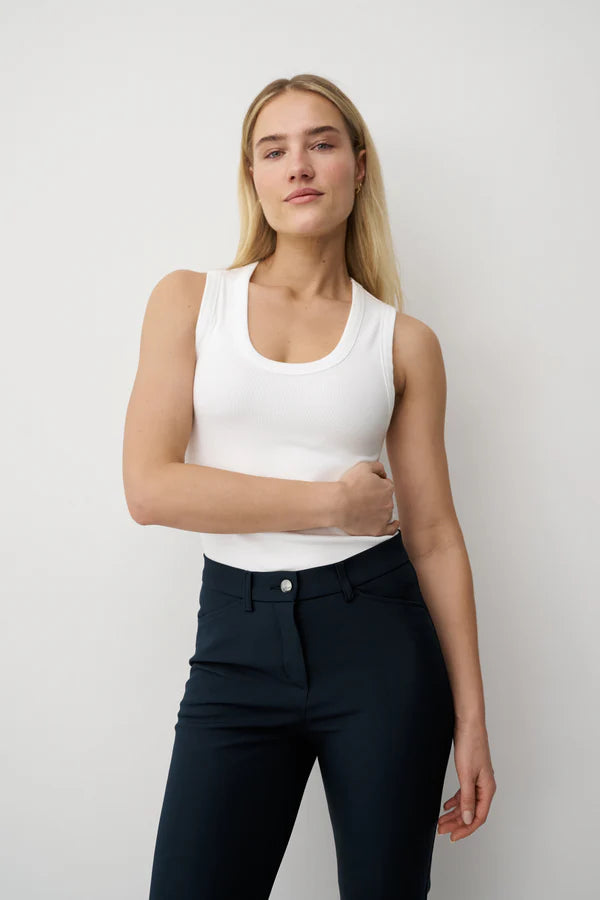 Pantalon Anna Montana Navy Angelika coupe slim 