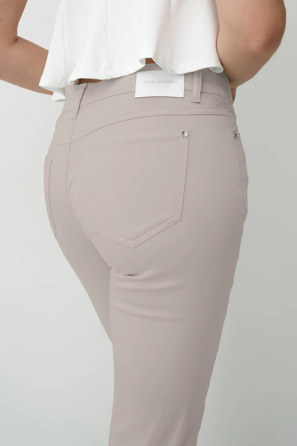 Pantalon Anna Montana Zurich Slim 7/8 couleur sable