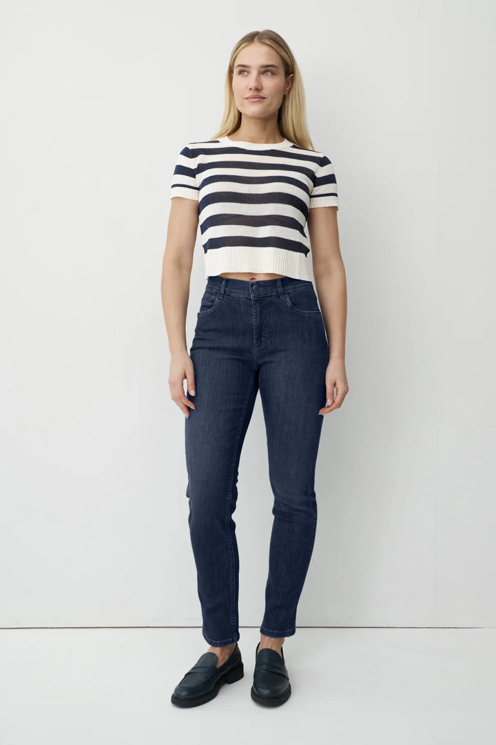 Jean slim en denim foncé Anna Montana Angelika