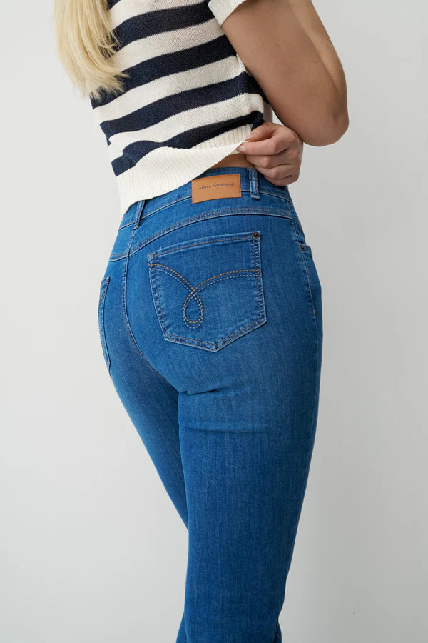 Jean en denim clair coupe slim Anna Montana Angelika