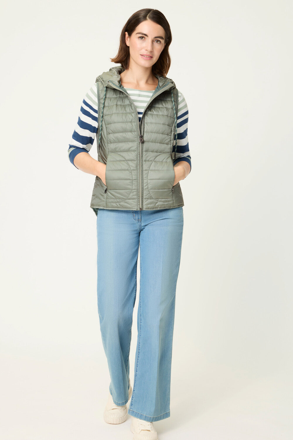 Gilet léger vert Olsen