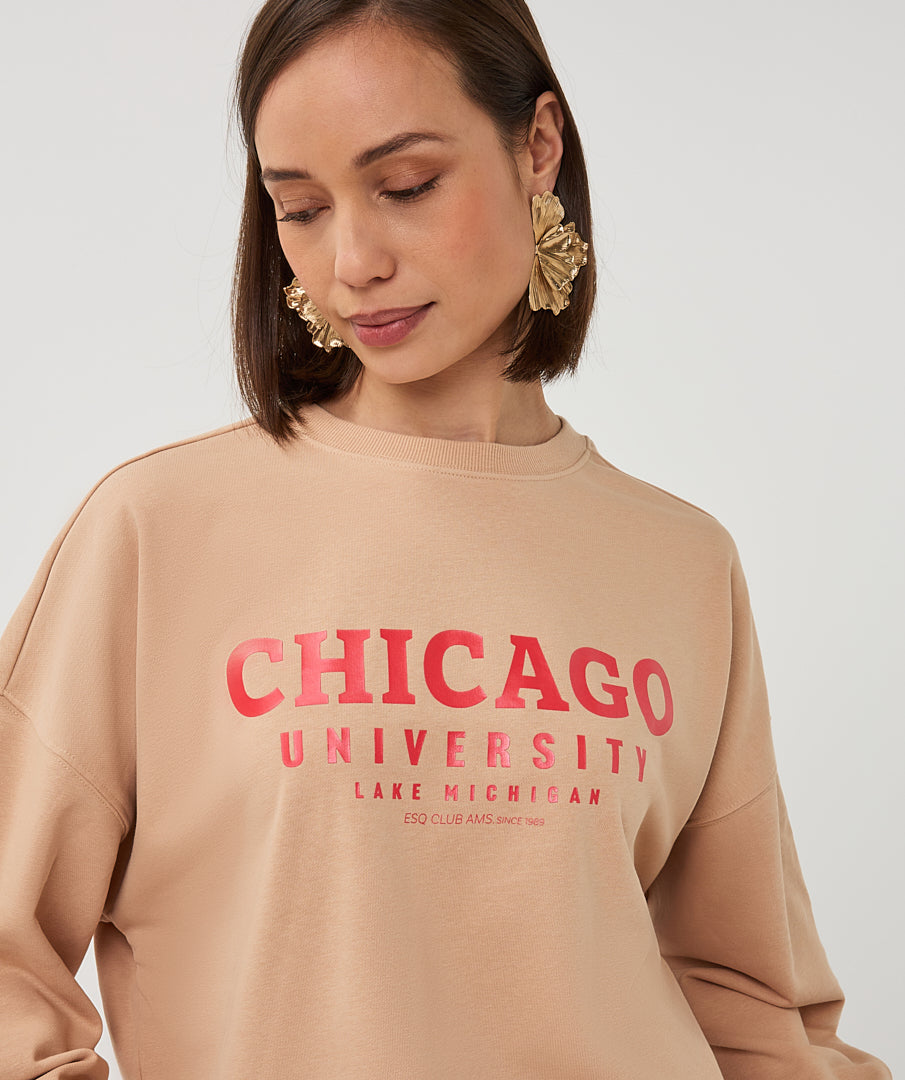 Pull imprimé EsQualo Sand « Chicago »