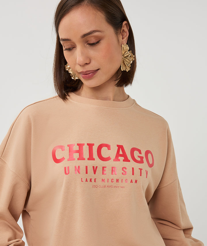 Pull imprimé EsQualo Sand « Chicago »