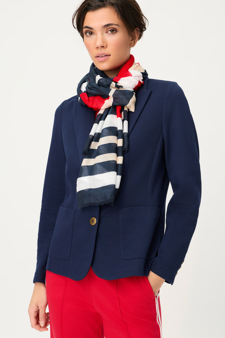 Écharpe tissée bleue Olsen