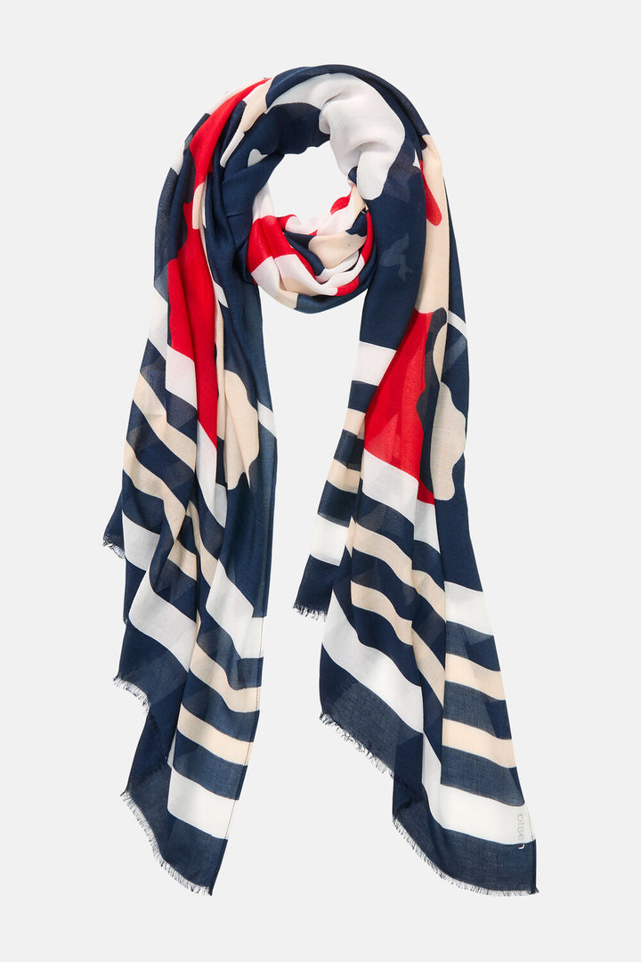 Écharpe tissée bleue Olsen