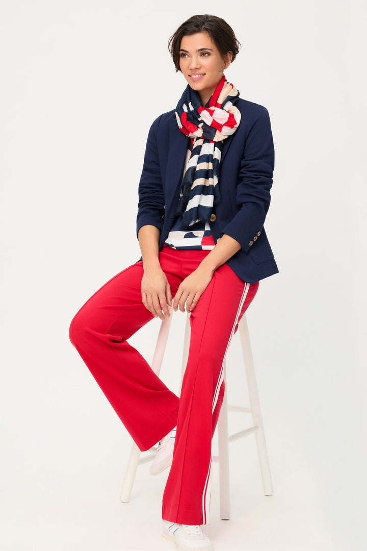 Écharpe tissée bleue Olsen