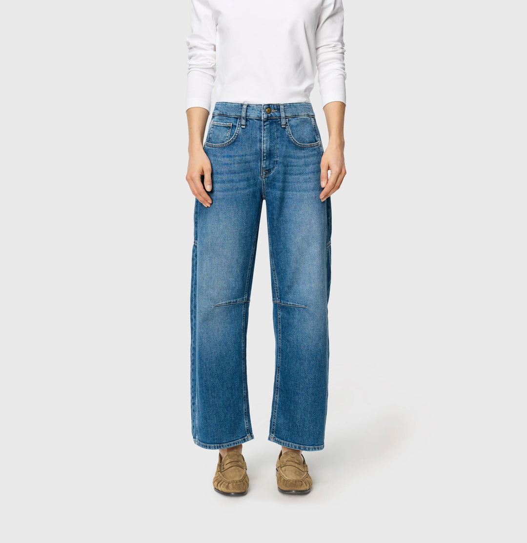 Jean Mac Jeans Dream Wide bleu moyen délavé Dream Wonder Light Denim