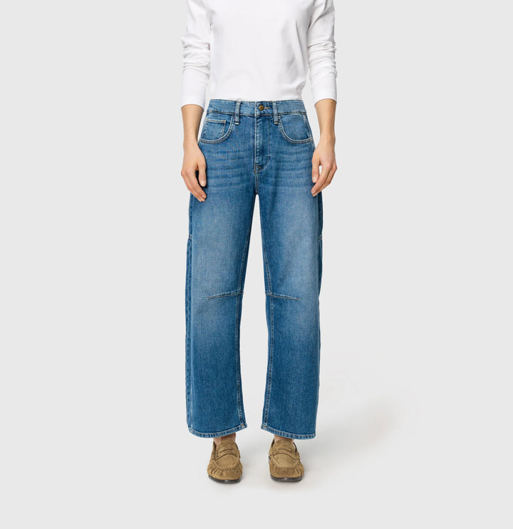 Jean Mac Jeans Dream Wide bleu moyen délavé Dream Wonder Light Denim