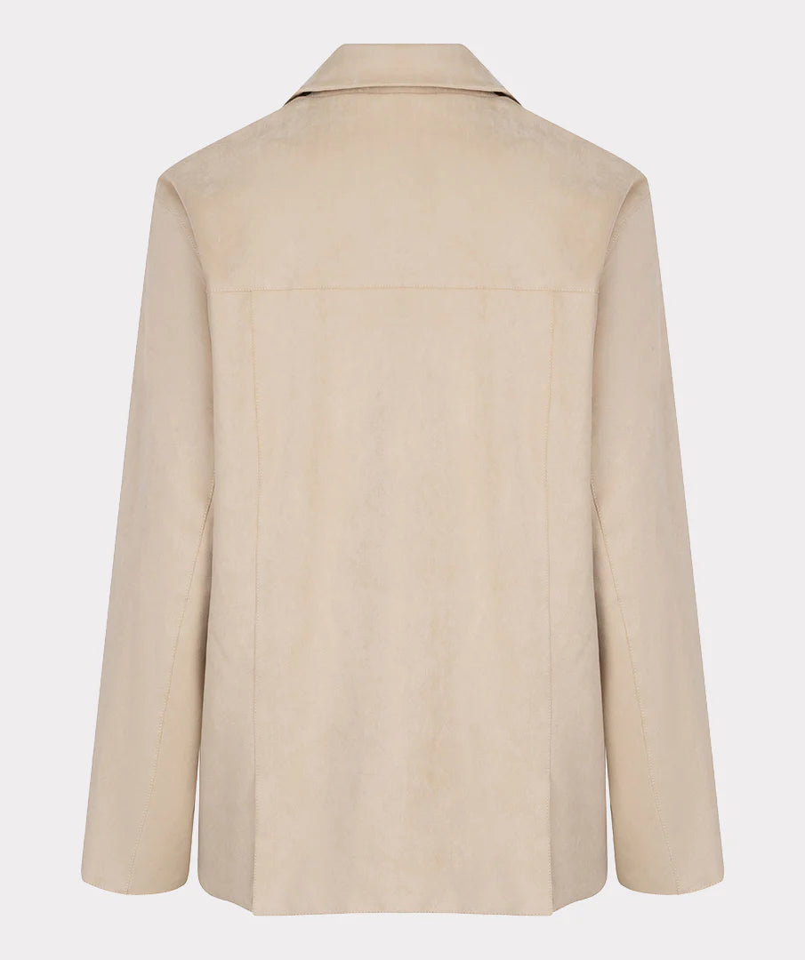 Blazer en suédine sable clair EsQualo
