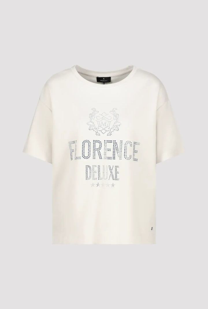 Haut imprimé Monari Beige « Florence Deluxe »