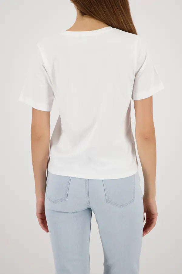 Haut imprimé blanc cassé Monari