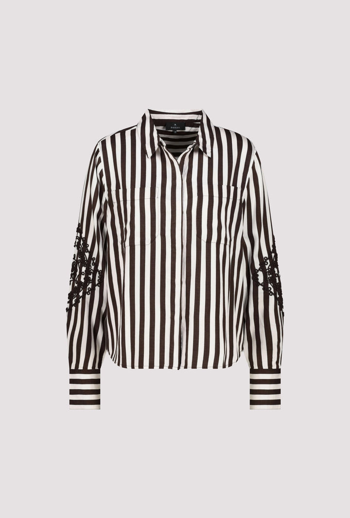 Chemisier rayé marron Monari