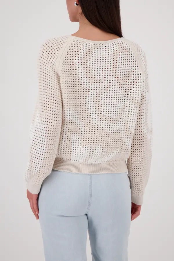 Pull Monari Beige Ajour