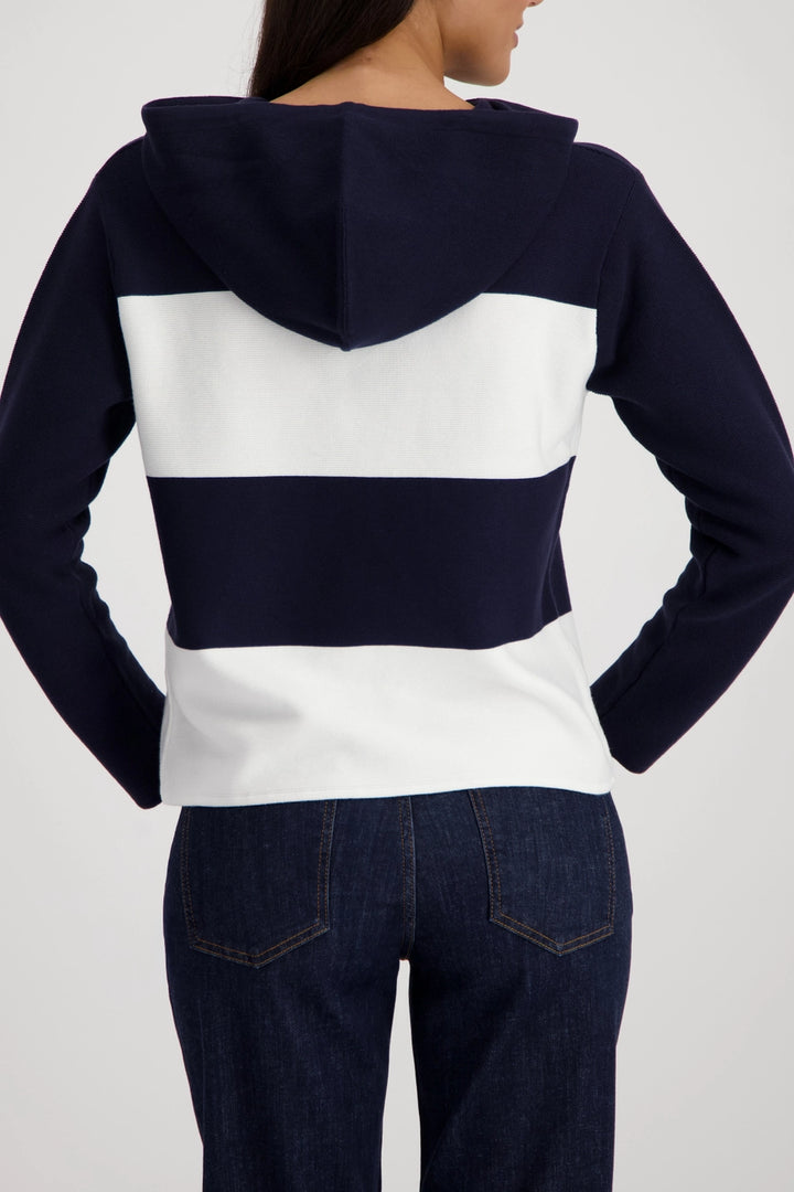 Pull en maille Monari bleu marine