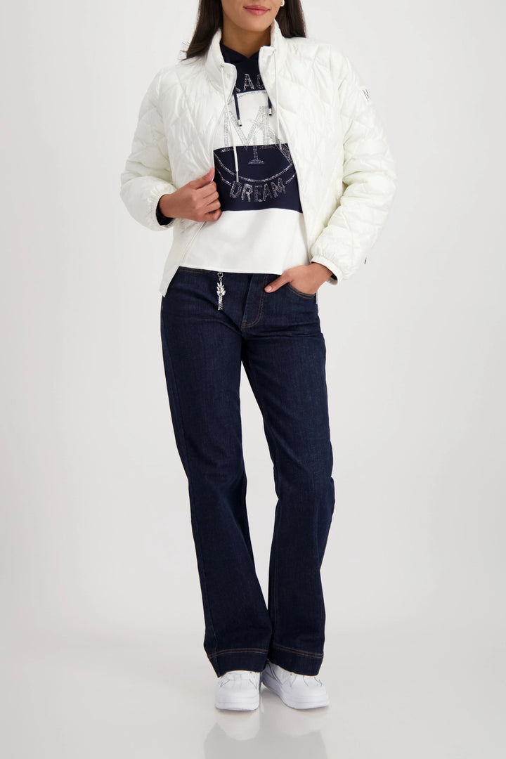 Pull en maille Monari bleu marine