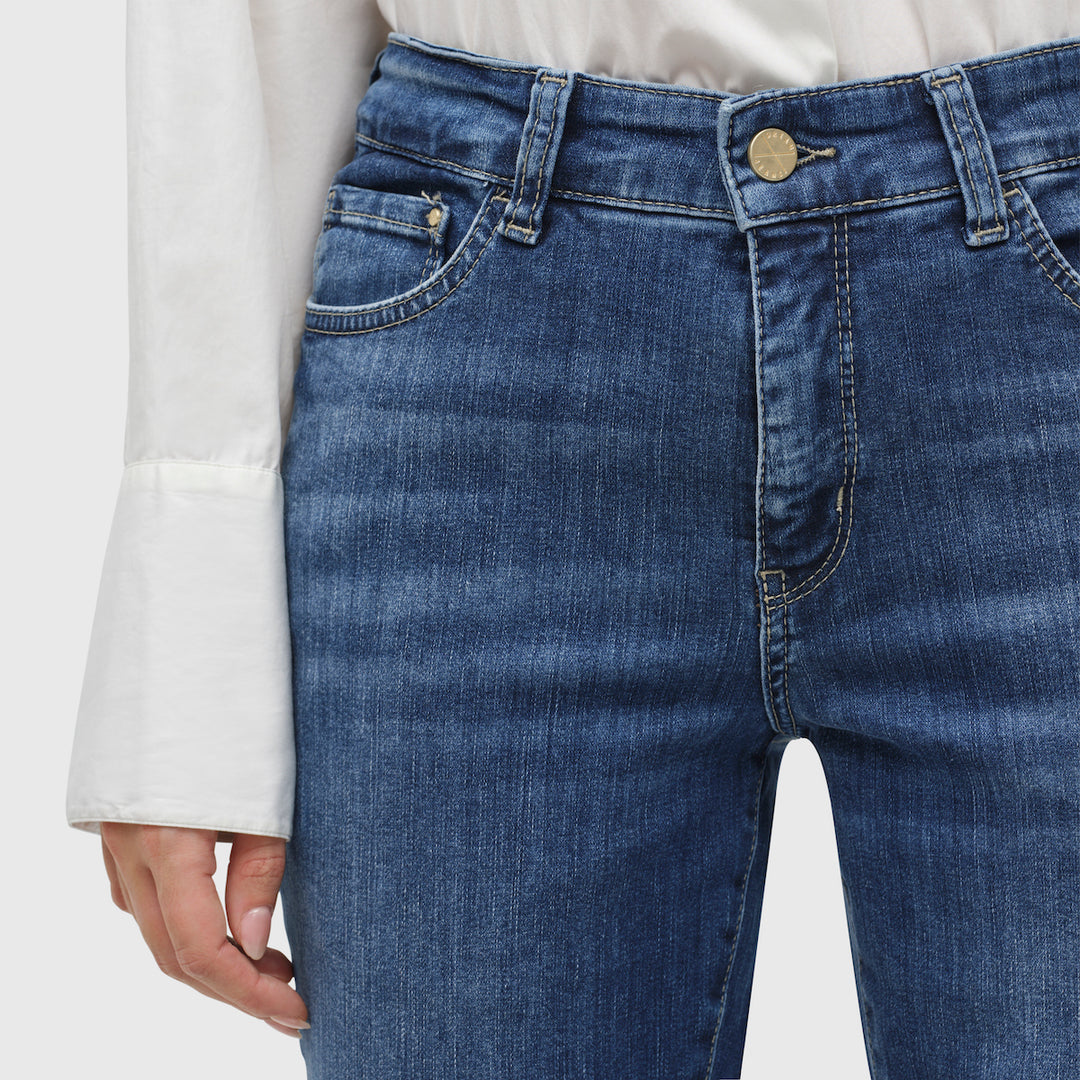 Jean bleu authentique Mac Jeans Dream Kick usé