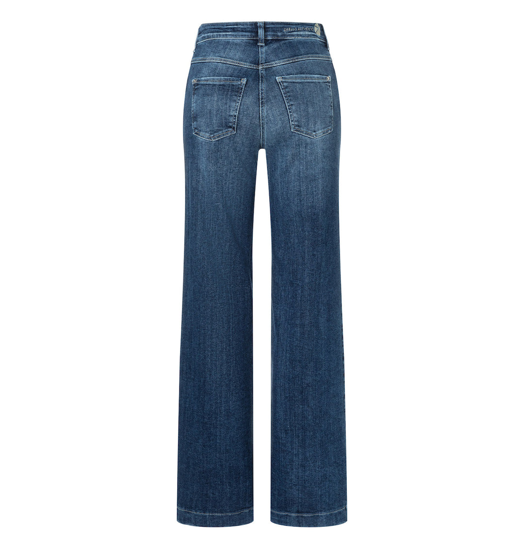 Jean Mac Jeans Dream Wide bleu moyen délavé Dream Wonder Light Denim