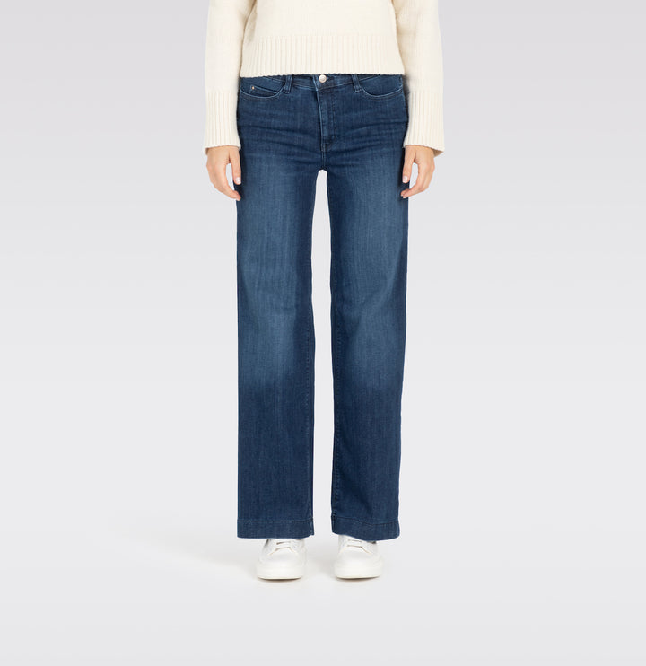 Jean Mac Jeans Dream Wide bleu moyen délavé Dream Wonder Light Denim