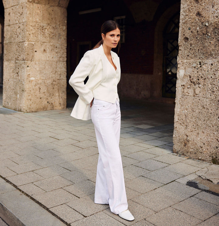 Jean Mac Jeans Dream Wide bleu moyen délavé Dream Wonder Light Denim