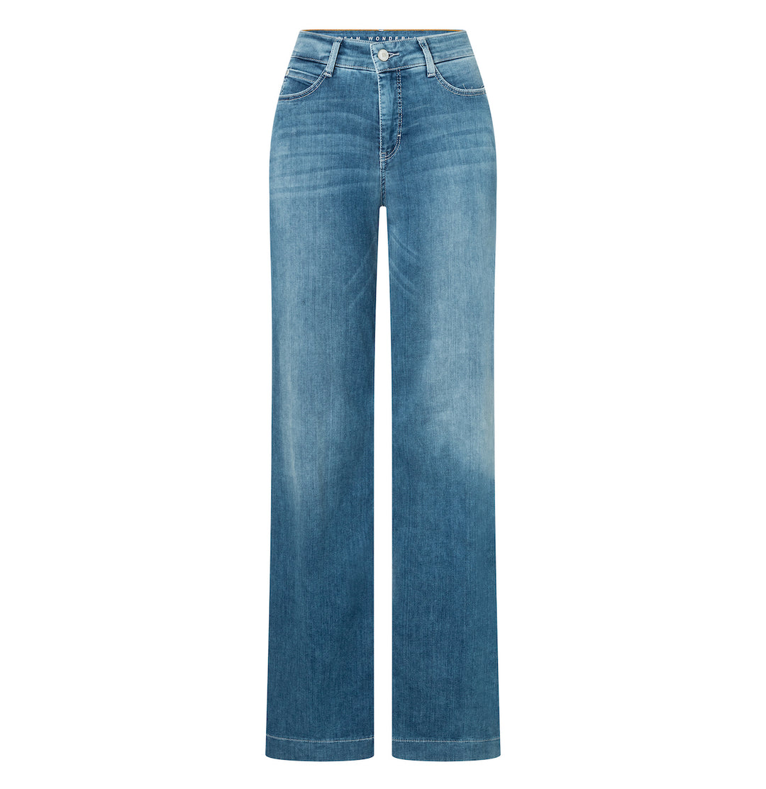 Jean Mac Jeans Dream Wide bleu moyen délavé Dream Wonder Light Denim