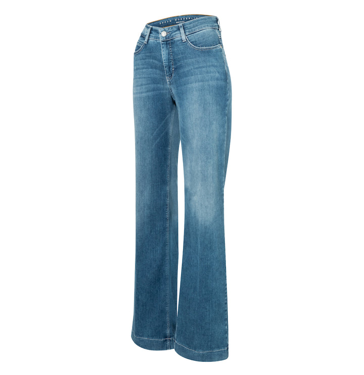 Jean Mac Jeans Dream Wide bleu moyen délavé Dream Wonder Light Denim
