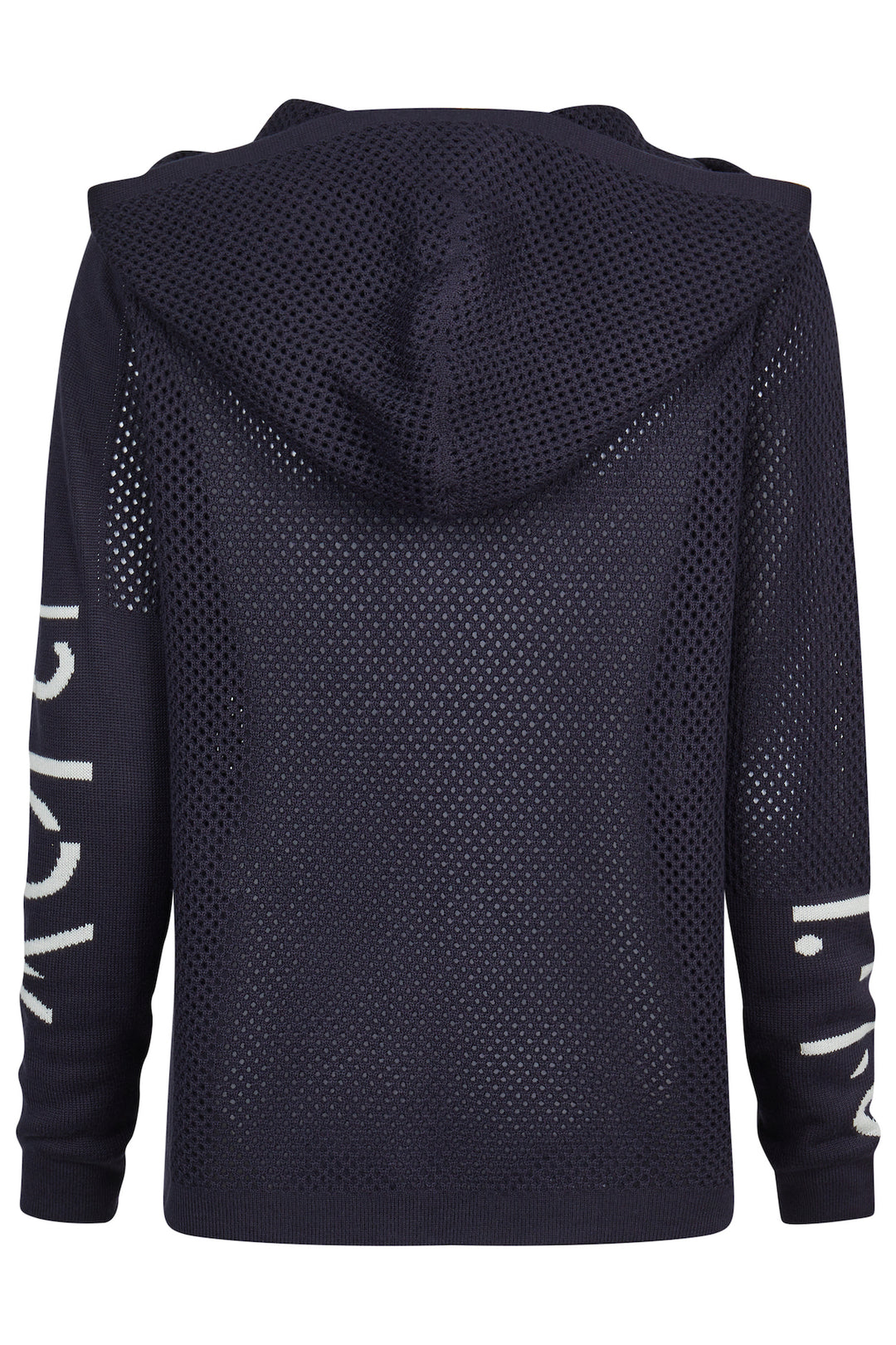 Barbara Lebek Veste zippée bleu marine imprimée