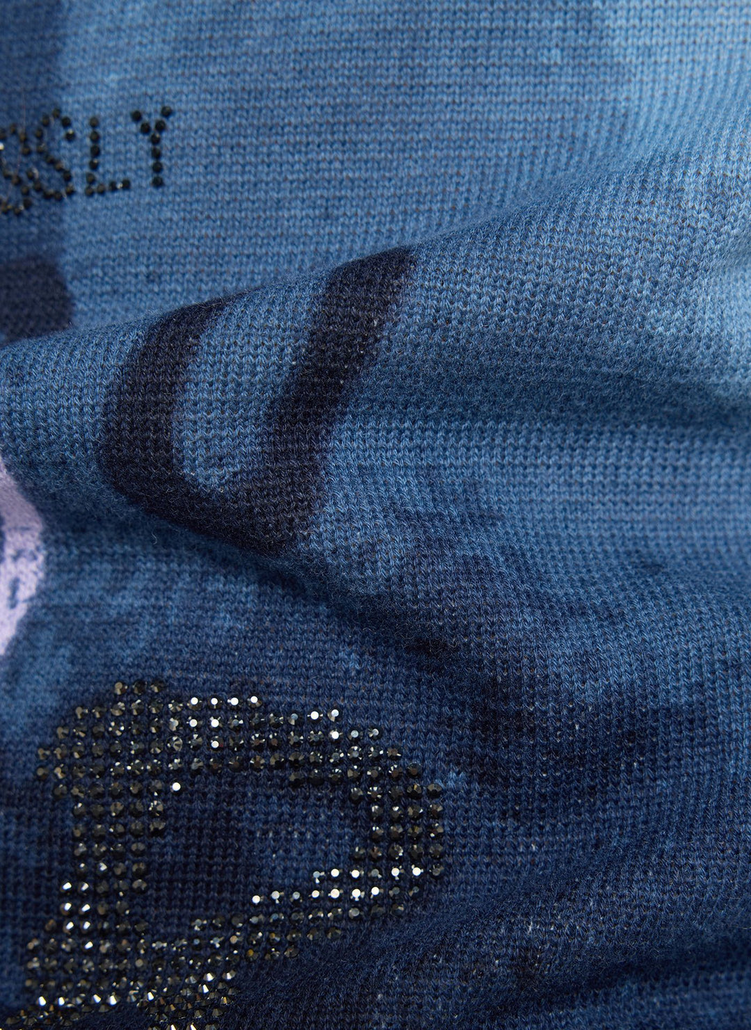 Pull Rabe bleu marine à imprimé lettrage