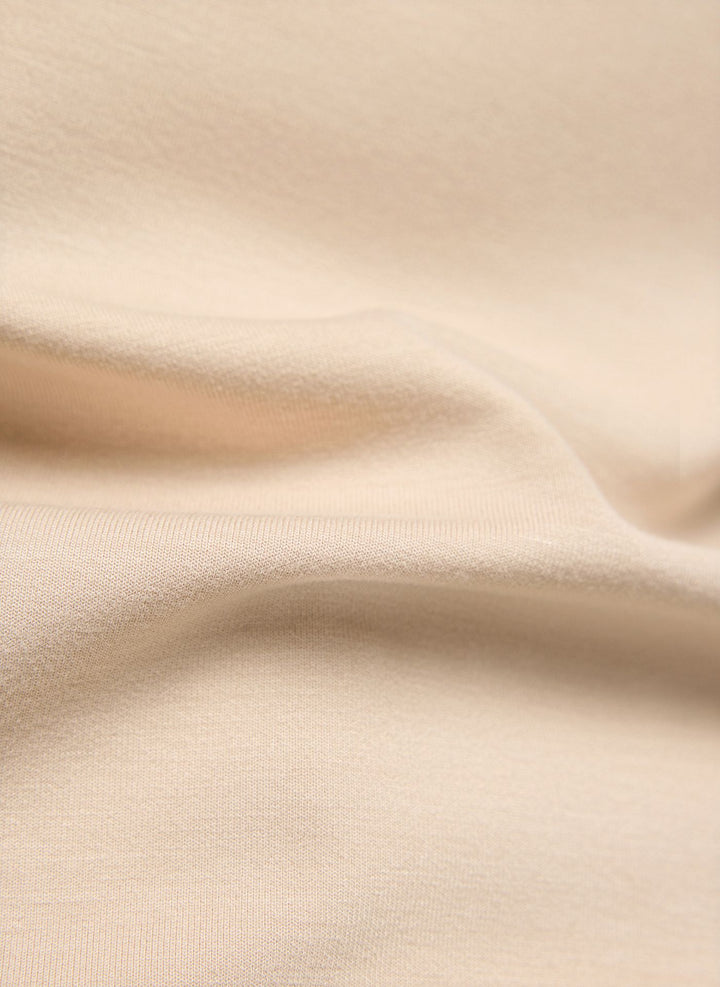 Pull Rabe beige imprimé « Be Happy »