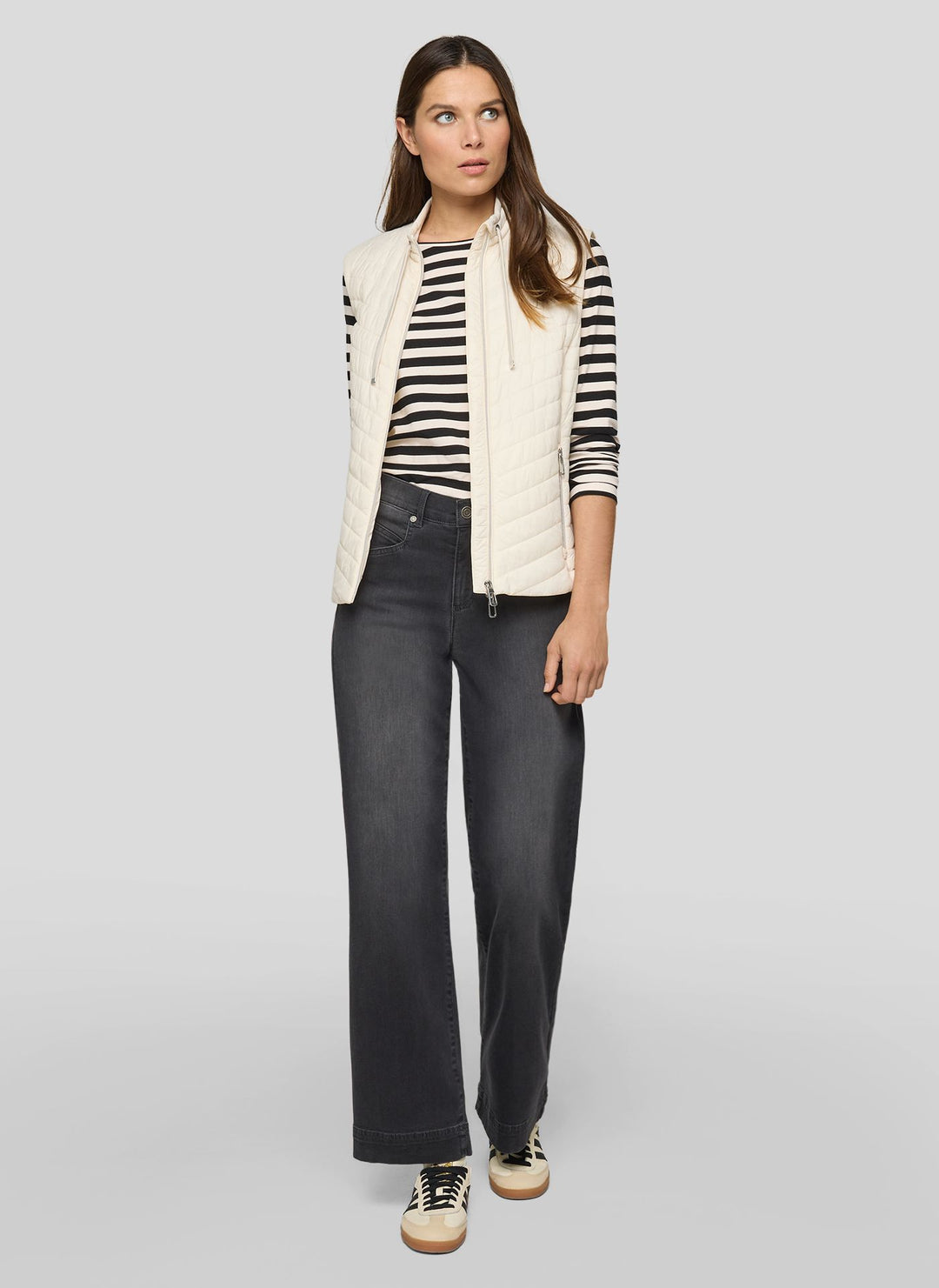 Gilet matelassé beige Rabe