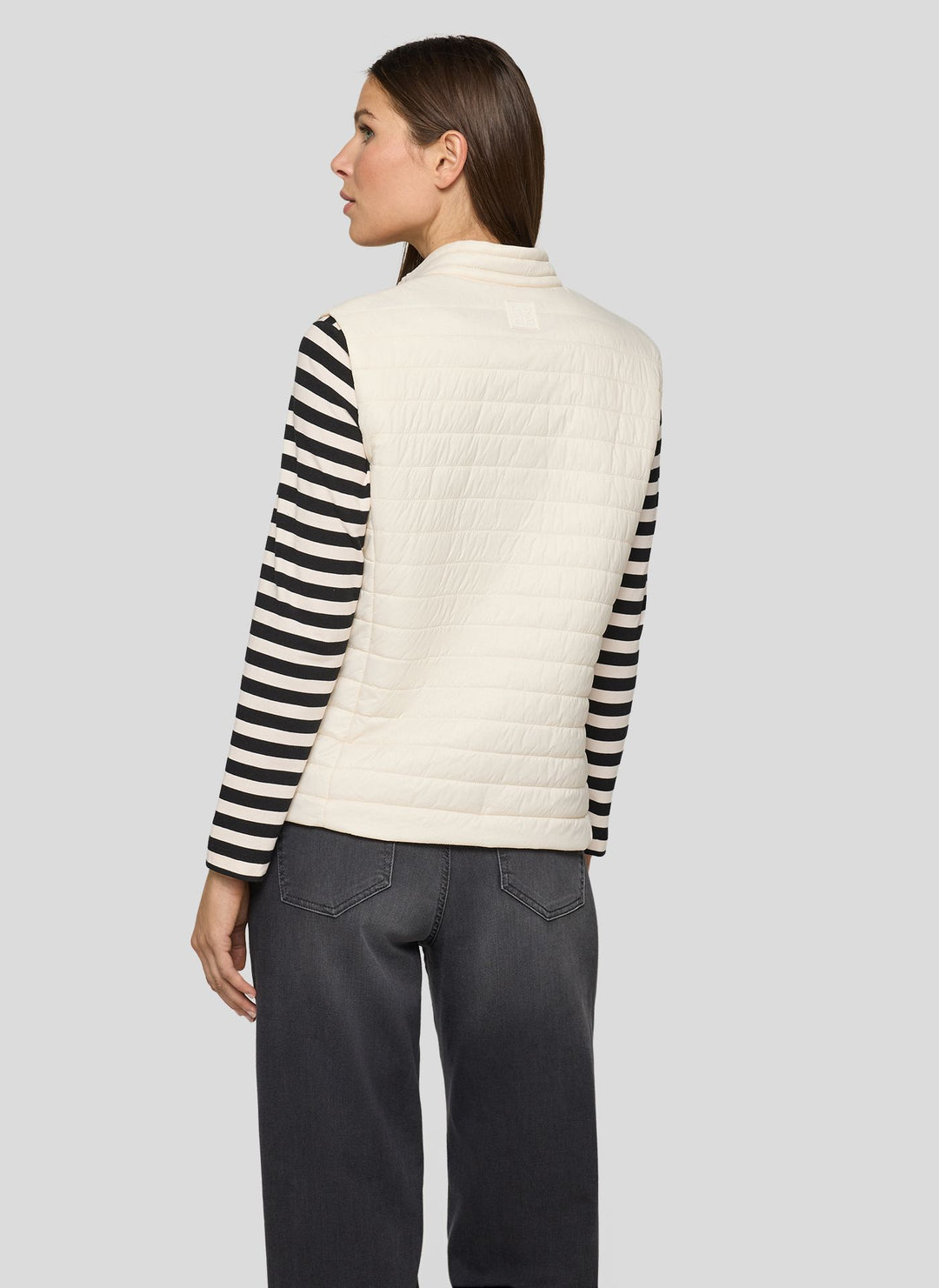 Gilet matelassé beige Rabe