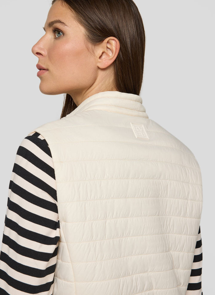 Gilet matelassé beige Rabe