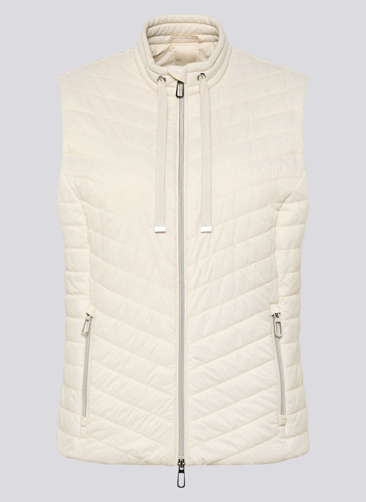 Gilet matelassé beige Rabe